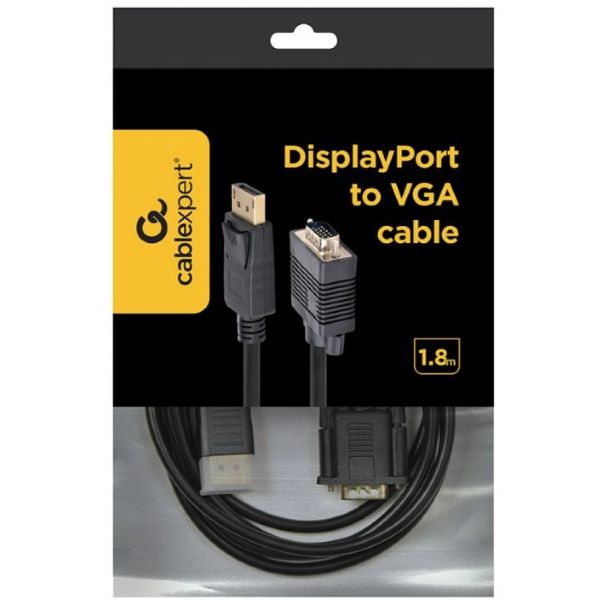 GEMBIRD CCP-DPM-VGAM-6 DisplayPort to VGA adapter cable, black, 1.8 m - 103881