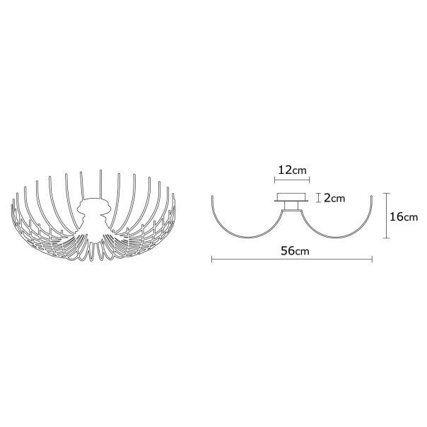 OPVIQ Luster Aspendos N-640, bela/zlatna - EP3004645