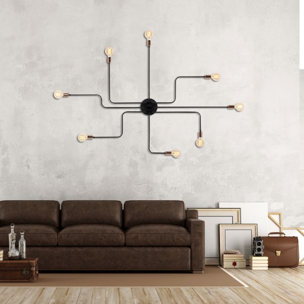 OPVIQ Zidna lampa Truva N-701, crna - EP3004741