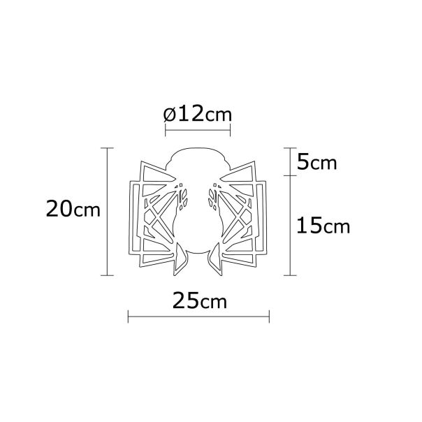 OPVIQ Plafonjera Nemrut N-950, crna - EP3004753