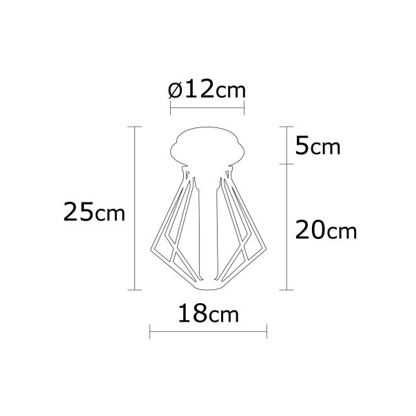 OPVIQ Plafonjera Oylat N-1039, crna - EP3004807