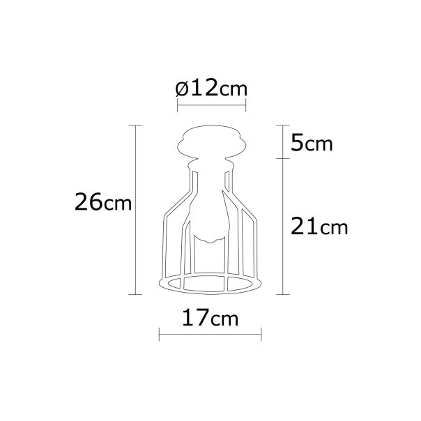 OPVIQ Plafonjera Alacati N-1096, crna - EP3004834