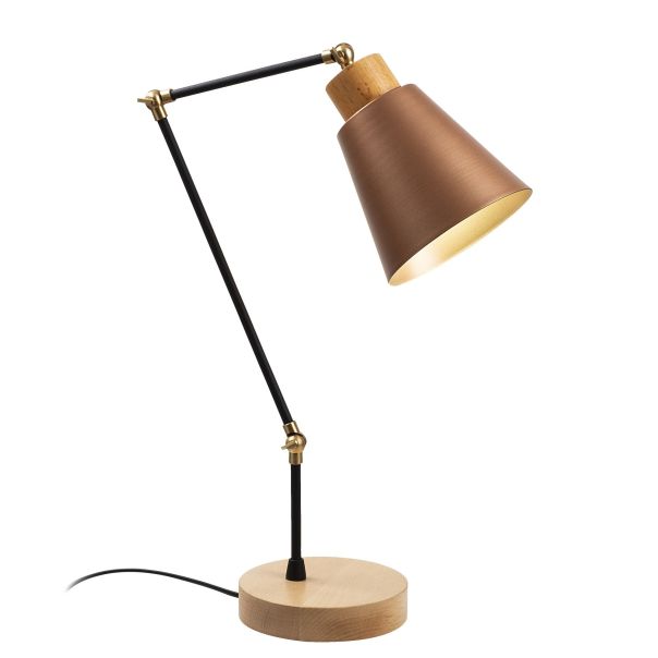OPVIQ Stona lampa Manavgat N-592, crna/bakarna - EP3005032