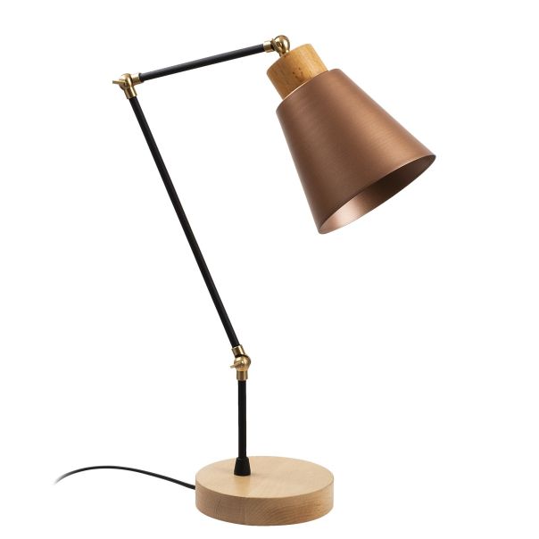 OPVIQ Stona lampa Manavgat N-592, crna/bakarna - EP3005032
