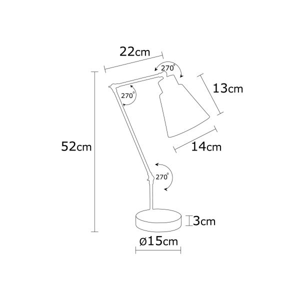 OPVIQ Stona lampa Manavgat N-593 - EP3005038