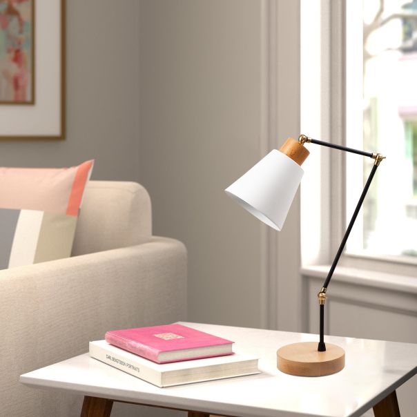OPVIQ Stona lampa Manavgat N-598, crna/bela - EP3005062