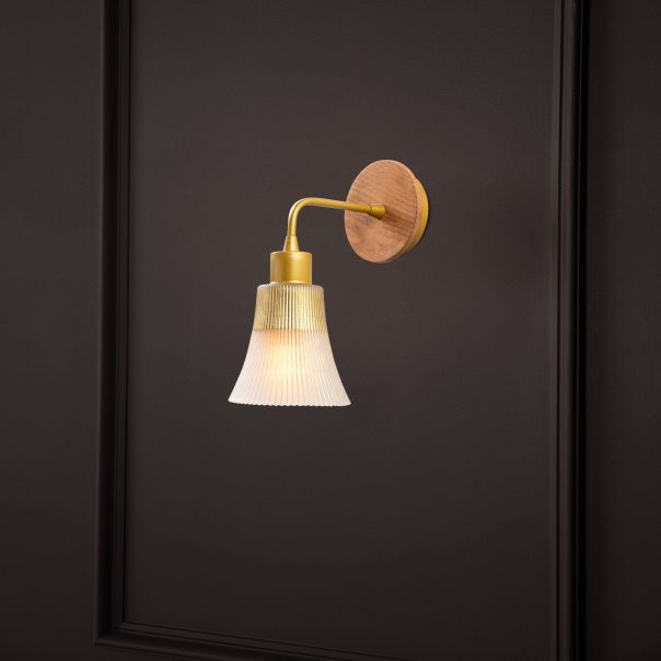 OPVIQ Zidna lampa Foca N-131, braon/zlatna - EP3005125
