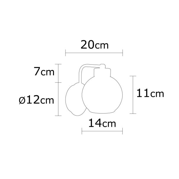 OPVIQ Zidna lampa Anı N-376, crna - EP3005221