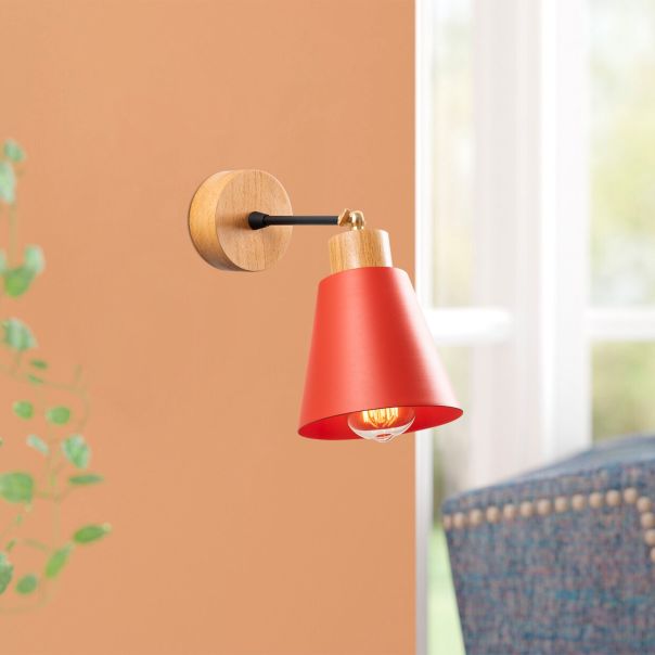 OPVIQ Zidna lampa Manavgat N-616, crvena/braon - EP3005281