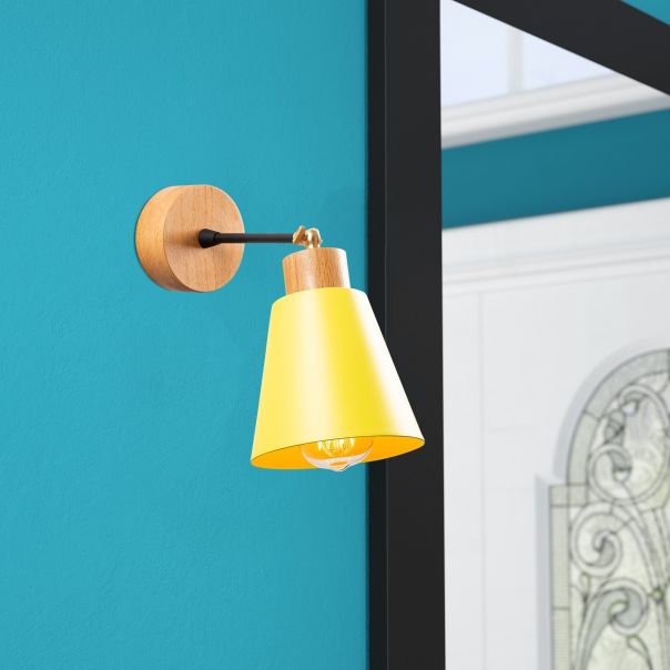 OPVIQ Zidna lampa Manavgat N-619, žuta/braon - EP3005314