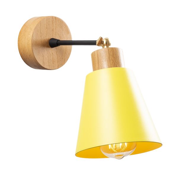 OPVIQ Zidna lampa Manavgat N-619, žuta/braon - EP3005314
