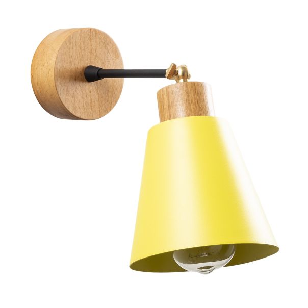 OPVIQ Zidna lampa Manavgat N-619, žuta/braon - EP3005314