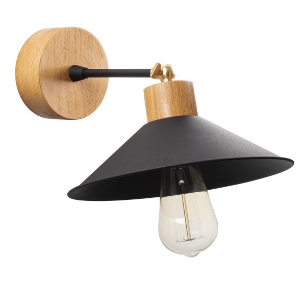 OPVIQ Zidna lampa Manavgat N-620, crna/braon - EP3005326
