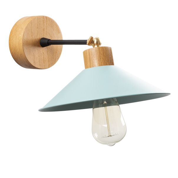 OPVIQ Zidna lampa Manavgat N-627, tirkizna/braon - EP3005335