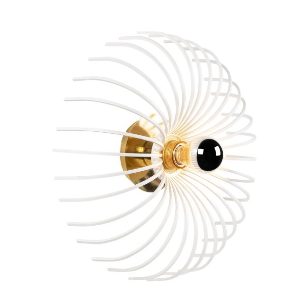 OPVIQ Zidna lampa Aspendos N-646, bela/zlatna - EP3005362