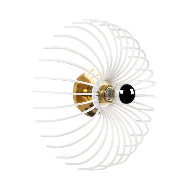 OPVIQ Zidna lampa Aspendos N-646, bela/zlatna - EP3005362
