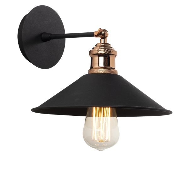 OPVIQ Zidna lampa Berceste N-663, crna/bronzana - EP3005368