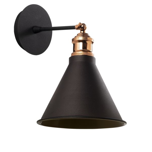 OPVIQ Zidna lampa Berceste N-680, crna/bronzana - EP3005395