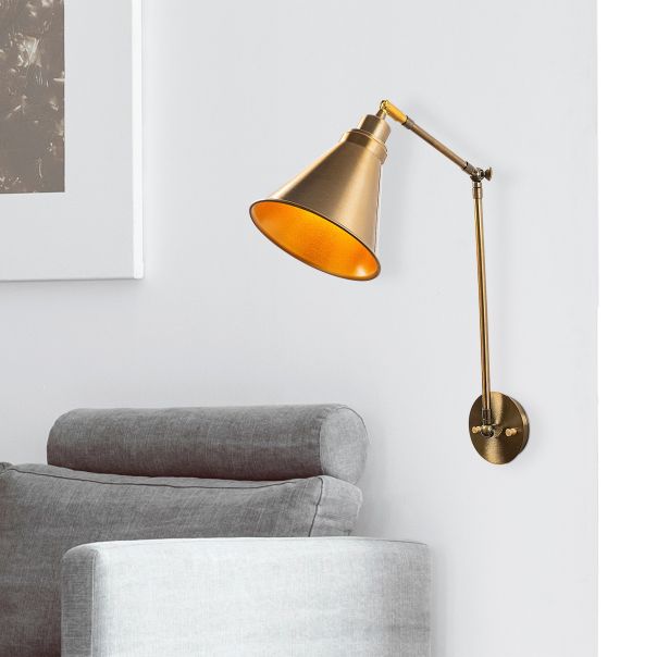 OPVIQ Zidna lampa Berceste N-683, zlatna - EP3005587
