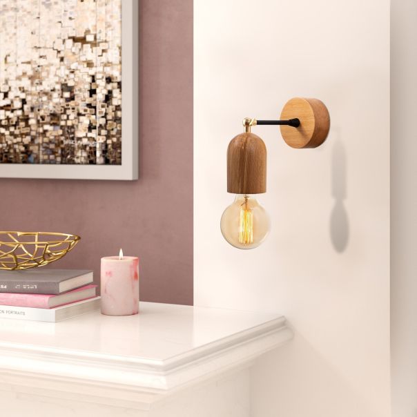 OPVIQ Zidna lampa Datca N-934, braon - EP3005620