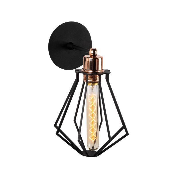 OPVIQ Zidna lampa Oylat N-1042y, crna/bronzana - EP3005668