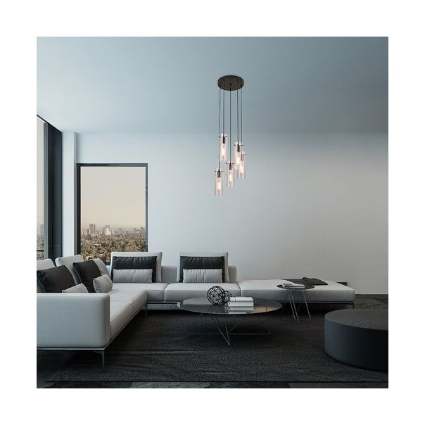 Rabalux Visilica Acantha E27 5x MAX 60W crna (5260) - 5260-1