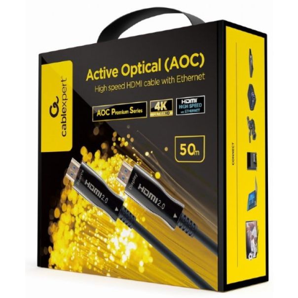 GEMBIRD HDMI Aktivni otptički kabl (AOC), CCBP-HDMI-AOC-50M-02, Premium, 50m - 43687