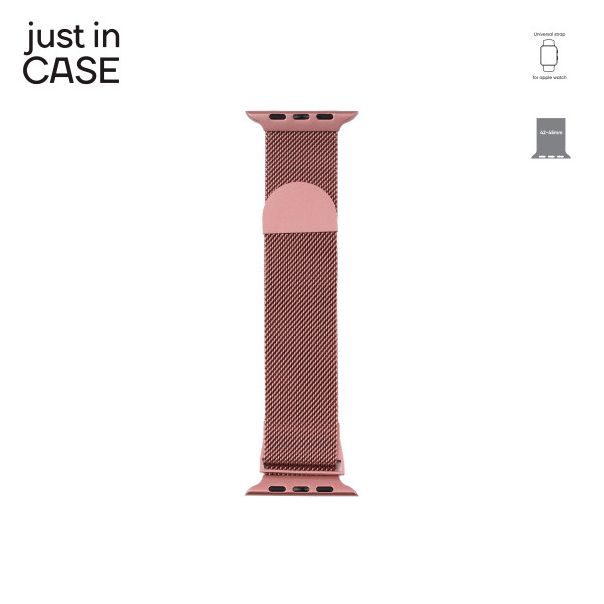 JUST IN CASE 2u1 Narukvica 42-45mm pink MILANESE + pink tekstil - MT4245PKPK