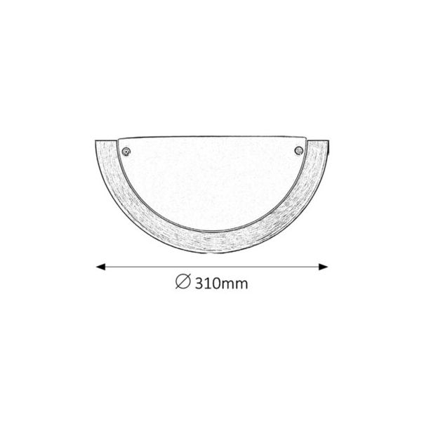 Rabalux Zidna lampa Ufo E27 1x MAX 60W bronzana (5263) - 5263