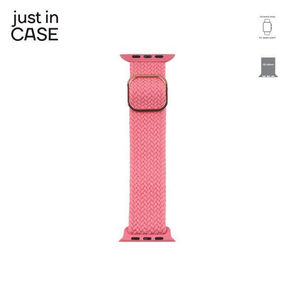 JUST IN CASE 2u1 Narukvica 42-45mm pink MILANESE + pink tekstil - MT4245PKPK