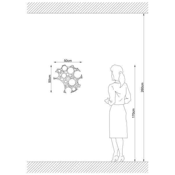 OPVIQ Zidna lampa W-028, crna - EP3005788