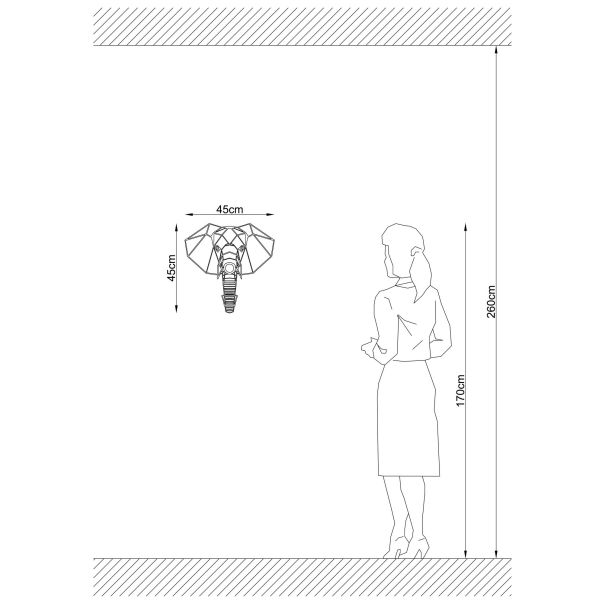 OPVIQ Zidna lampa W-034 - EP3005803