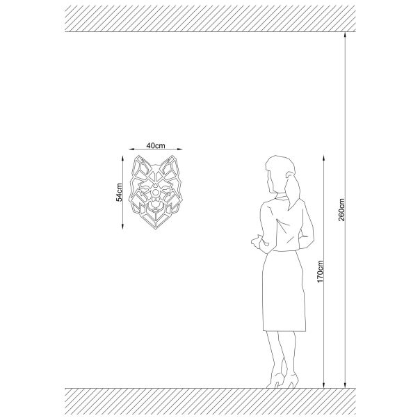 OPVIQ Zidna lampa W-039, crna - EP3005827
