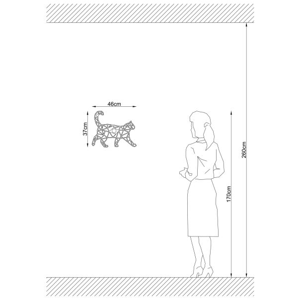 OPVIQ Zidna lampa W-041, crna - EP3005833