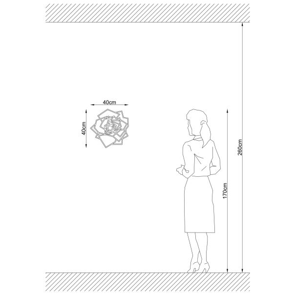 OPVIQ Zidna lampa W-042, crna - EP3005842
