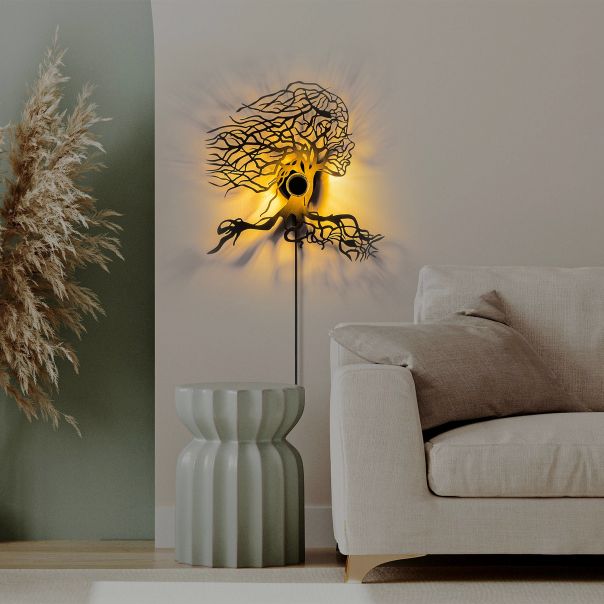 OPVIQ Zidna lampa Tree Woman, crna - EP3005905