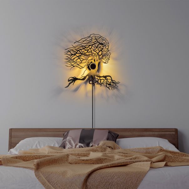 OPVIQ Zidna lampa Tree Woman, crna - EP3005905