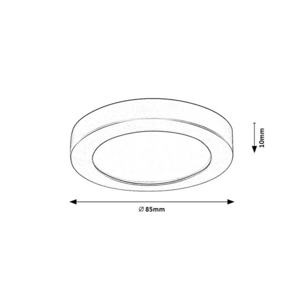 Rabalux Ugradna i nadgradna rasveta Coco LED 3W bela (5276) - 5276