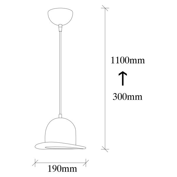 OPVIQ Luster Fötr Sivani MR-332, crna - EP3005986
