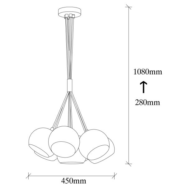 OPVIQ Visilica Sivani MR-626, bronzana - EP3006022