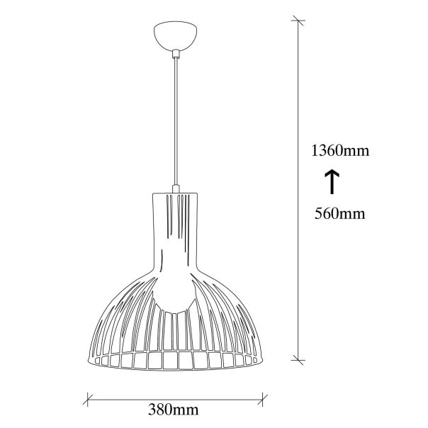 OPVIQ Luster Fellini MR 672, crna - EP3006085
