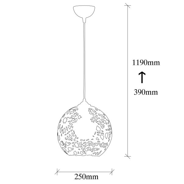 OPVIQ Luster Fellini MR 785, crna - EP3006148