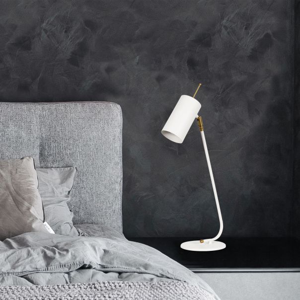 OPVIQ Stona lampa Sivani MR-612, bela - EP3006370