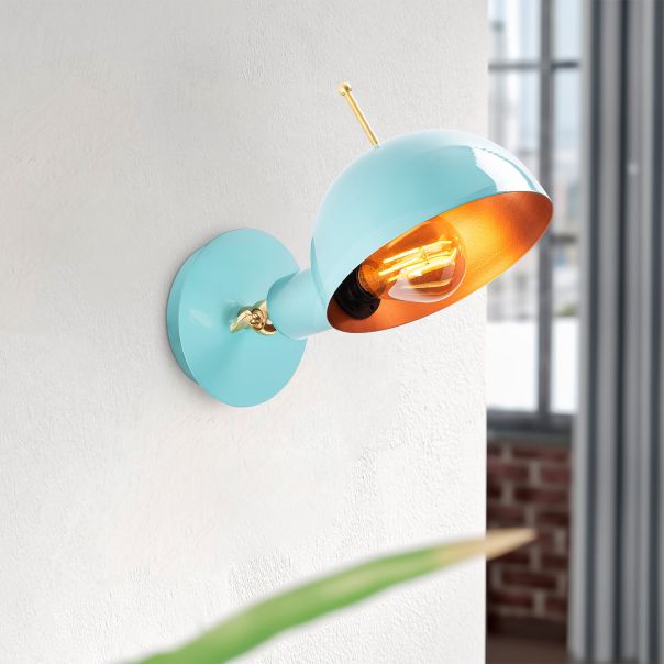 OPVIQ Zidna lampa Sivani MR-654, plava/zlatna - EP3004339