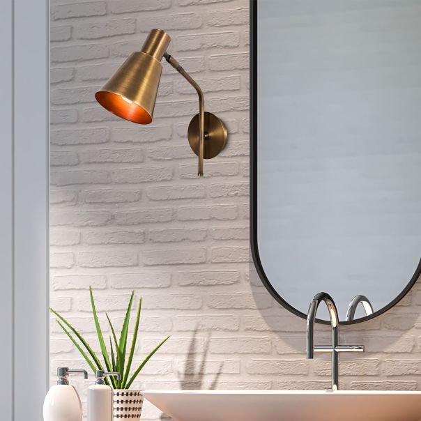 OPVIQ Zidna lampa Sivani MR-663, zlatna - EP3004357