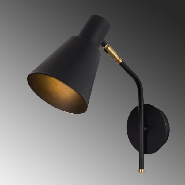 OPVIQ Zidna lampa Sivani MR-664, crna/zlatna - EP3004360