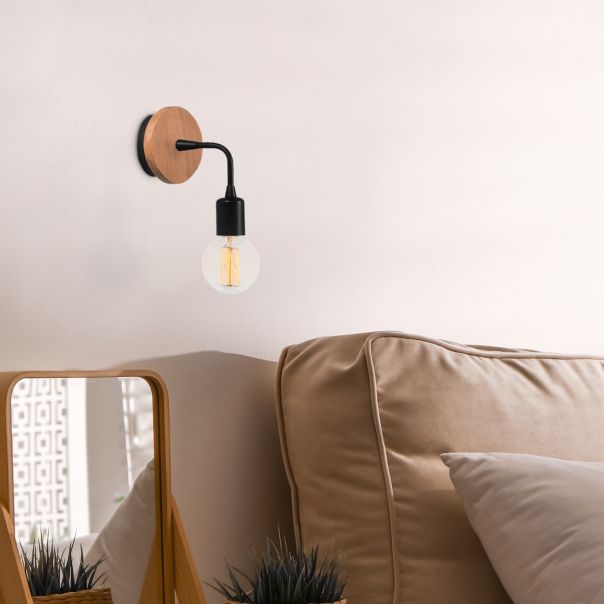 OPVIQ Zidna lampa Dartini MR 735, braon/crna - EP3004366