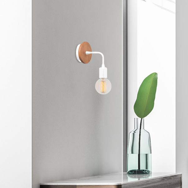 OPVIQ Zidna lampa Dartini MR 736, braon/bela - EP3004372