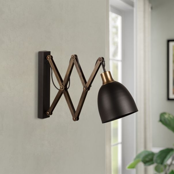 OPVIQ Zidna lampa Sivani MR 725, crna - EP3004426