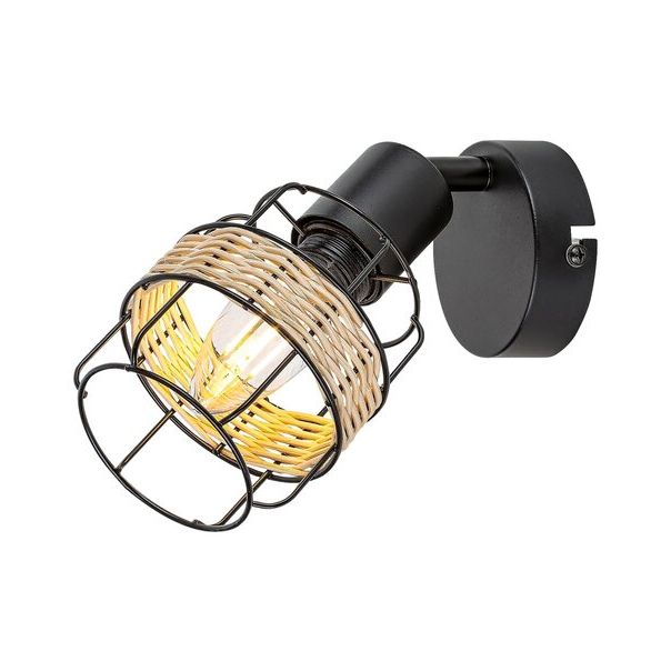 Rabalux Spot rasveta Indiana E14 1x MAX 25W crna (5281) - 5281